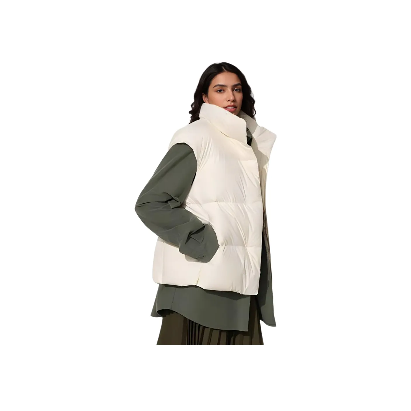 UNIQLO Сливочный Женские Жилеты