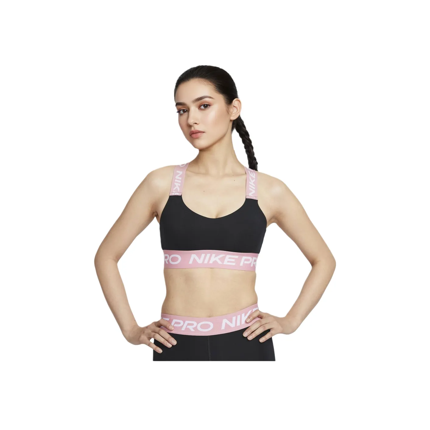 Nike ProDri Спортивное белье для тренировок Женское Черный Элемент Розовый Белый