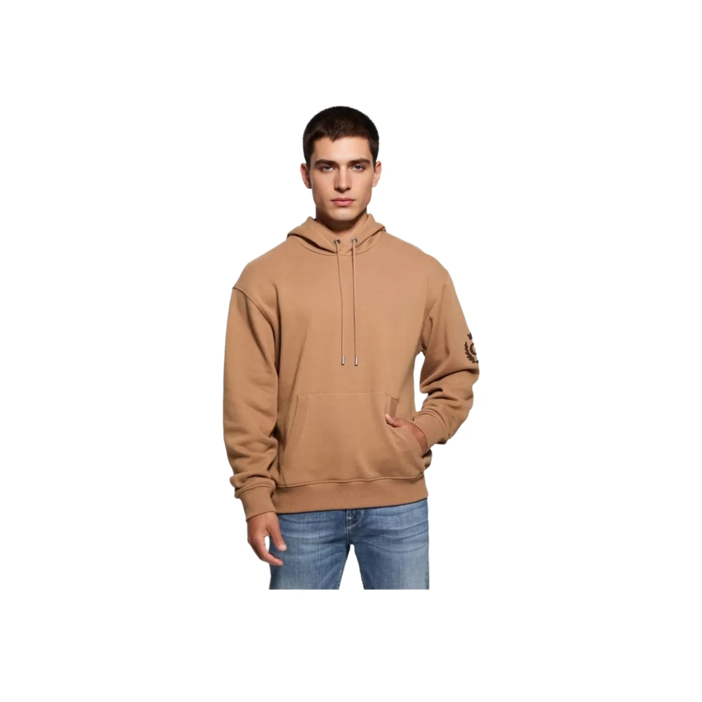 GUESS Толстовка Мужская Светлый Умбра