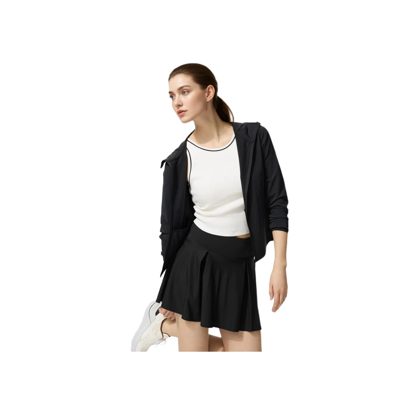 UNIQLO AIRism Mesh Series Sun Protection Clothing Women's Black
