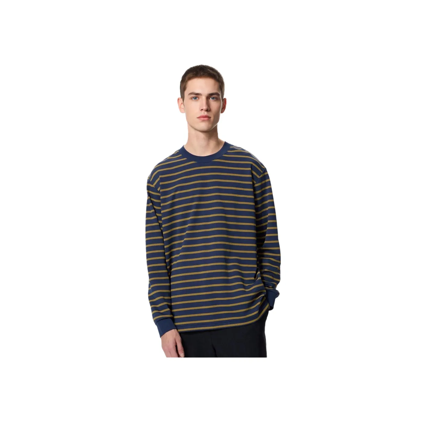 UNIQLO AIRism Mesh Series T Shirt Unisex Navy Blue