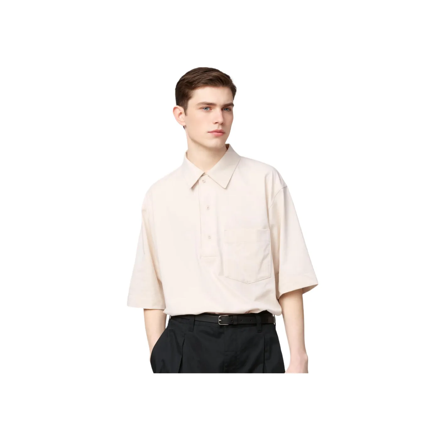 Uniqlo U Collection SS25 Поло Мужское Белое