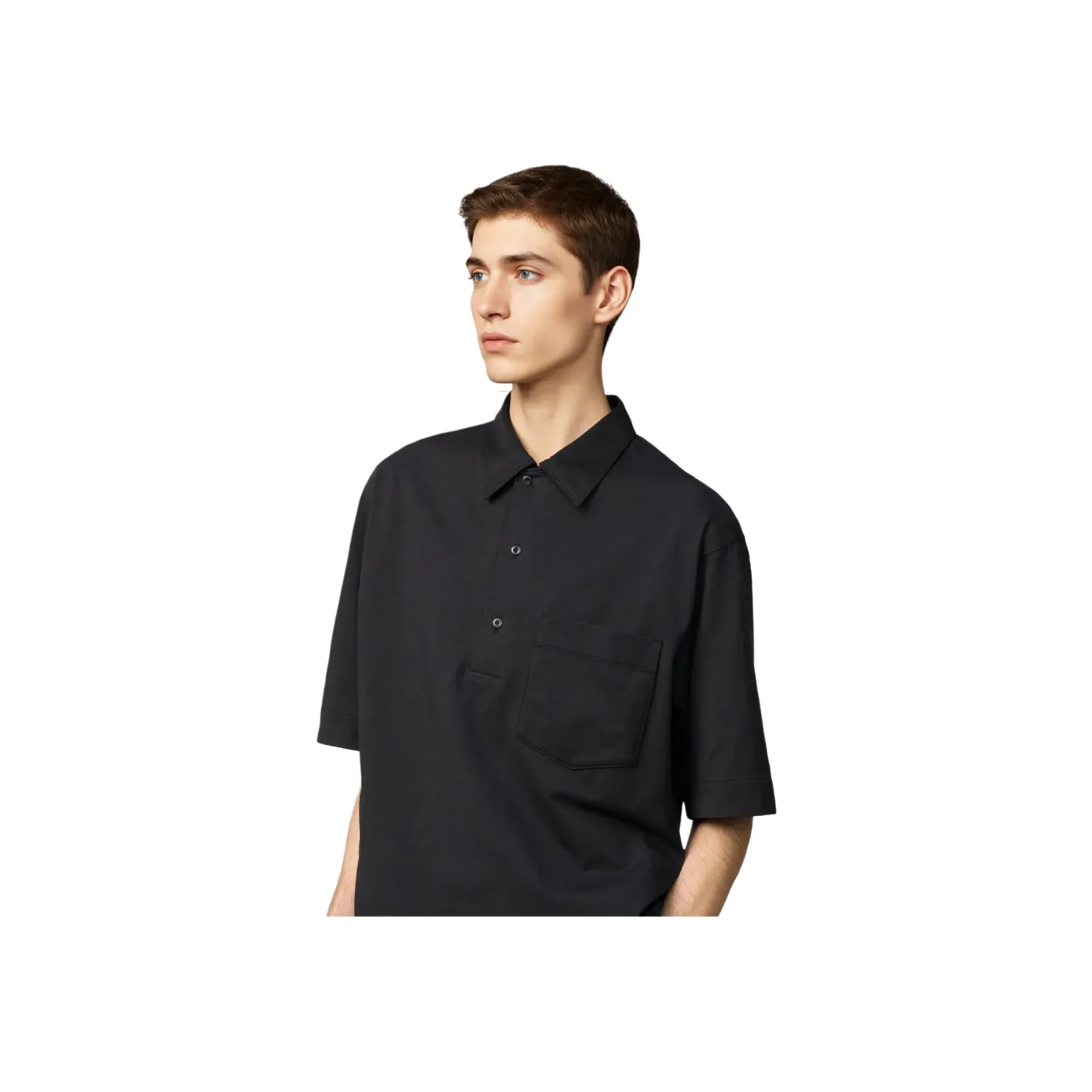 Uniqlo U Collection SS25 Поло Мужское Черное