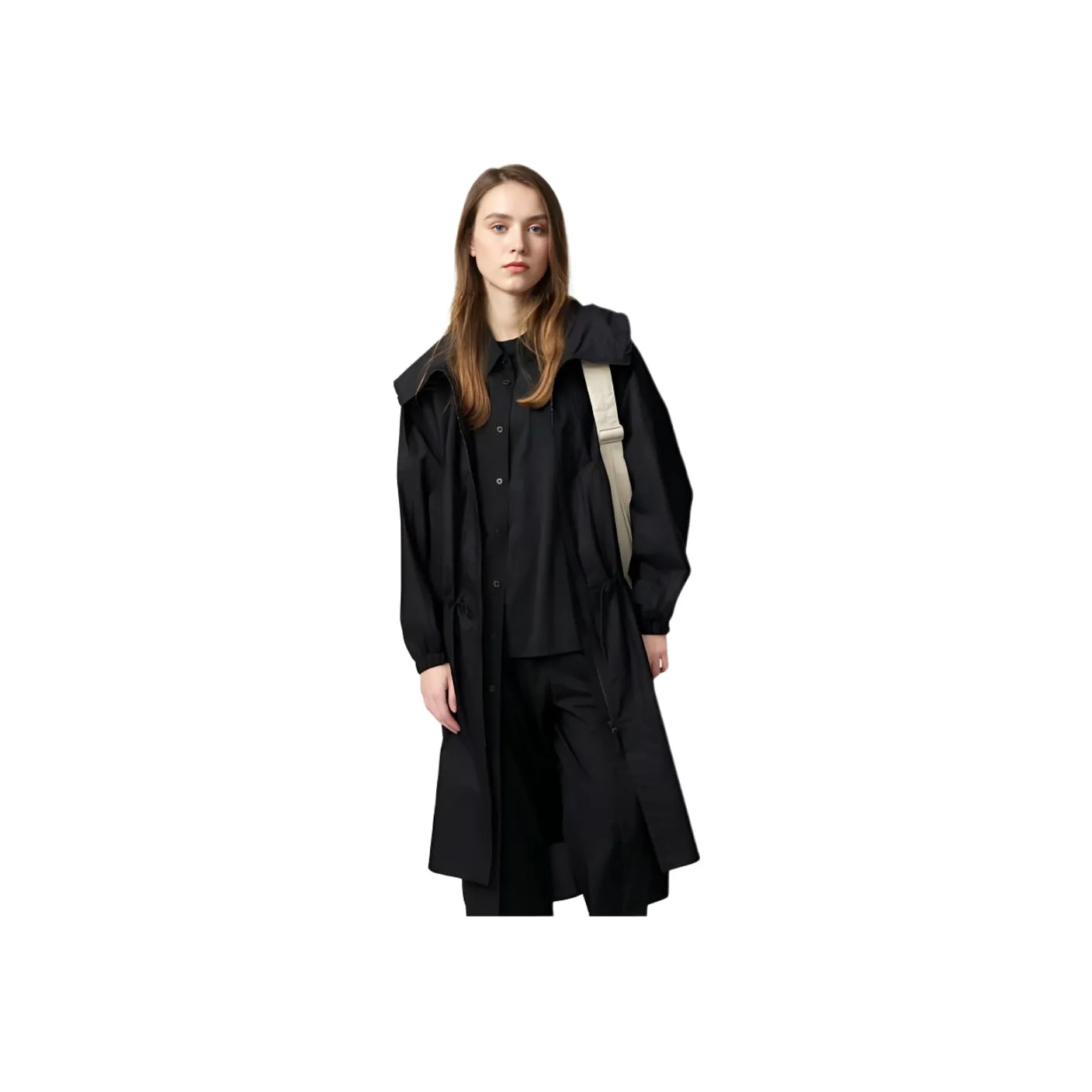 Uniqlo U Collection SS25 Тренчкот Женский Черный