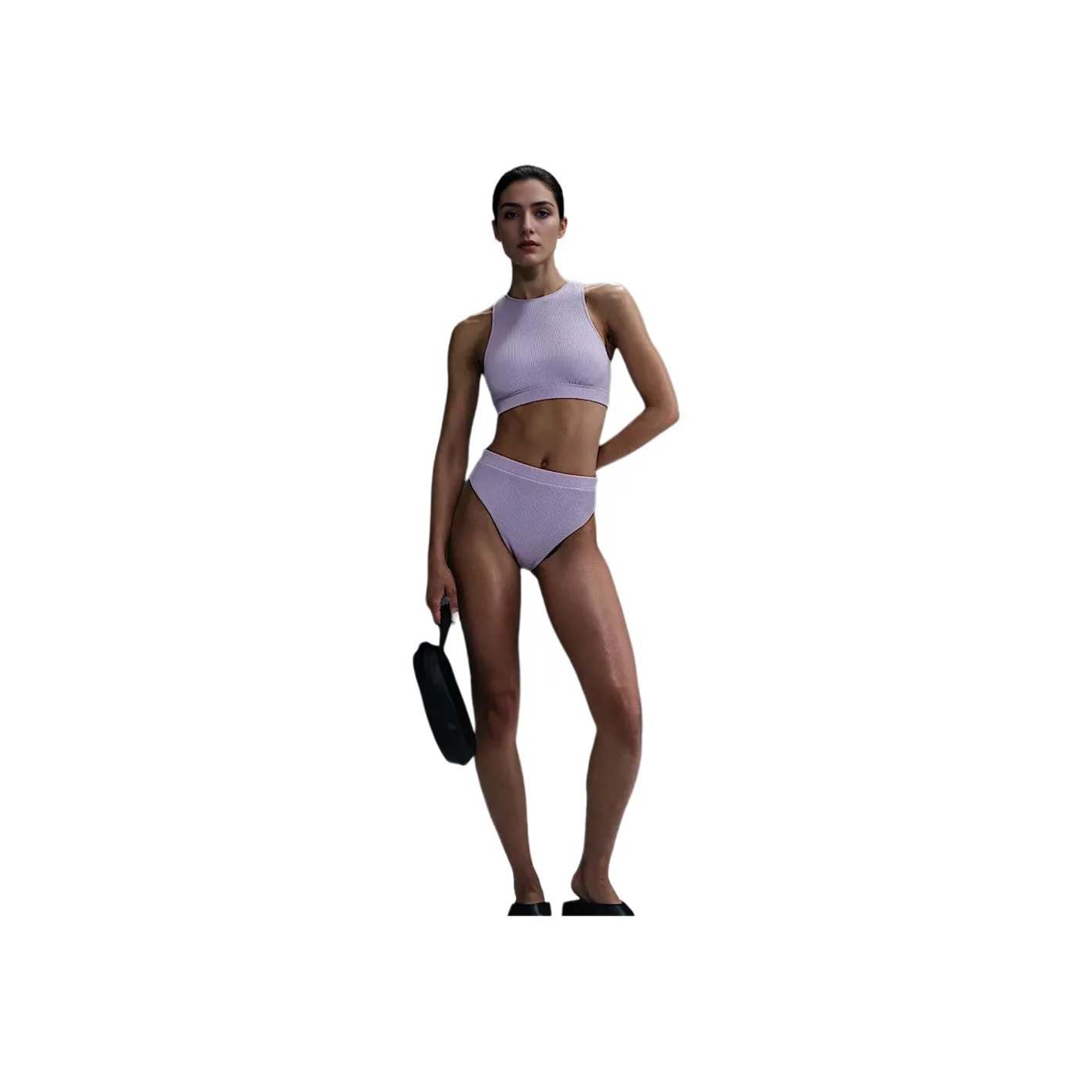 Nike Swim Elevated Essential Bikini Women's Hydrangea Purple White Nike Swim Elevated Essential Бикини Женские Гортензия Фиолетовый Белый