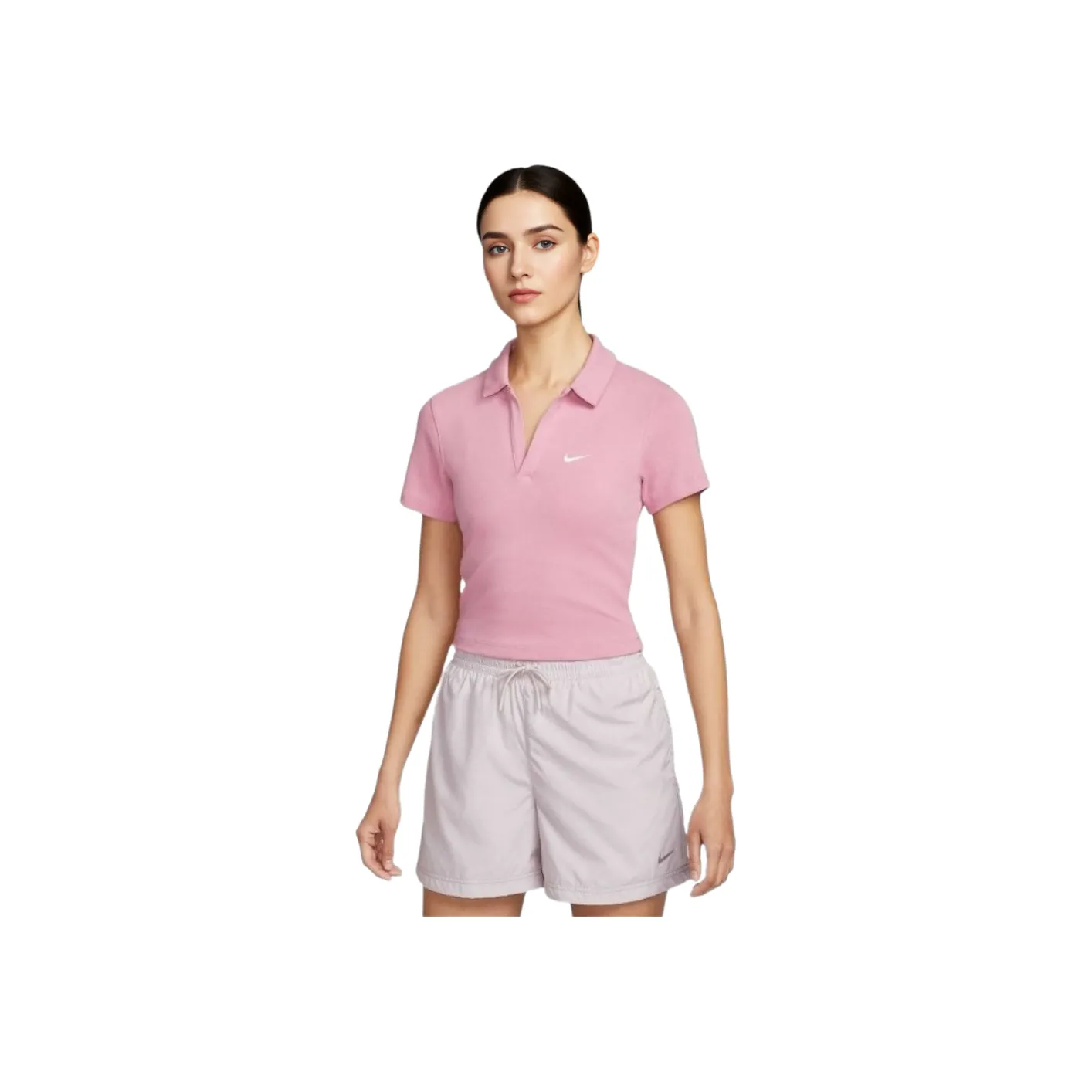 Nike Sportswear Essentials Series Поло Женское Розовое