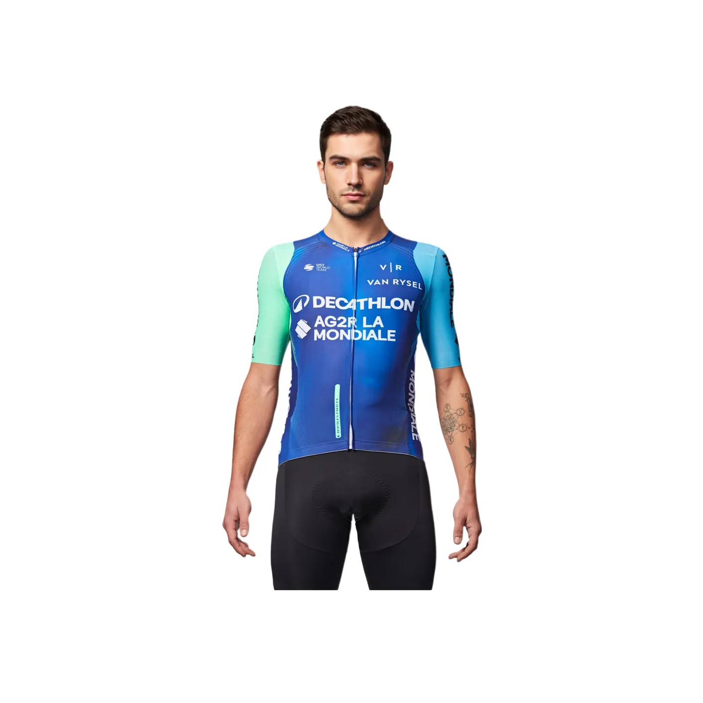 DECATHLON VAN RYSEL AG2R La Mondiale Cycling Clothing Unisex Blue