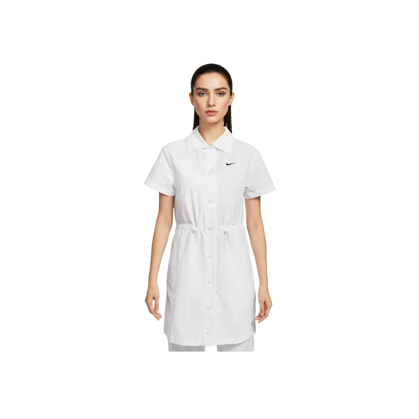 Nike Sportswear Короткий рукав Платье Женское Белое