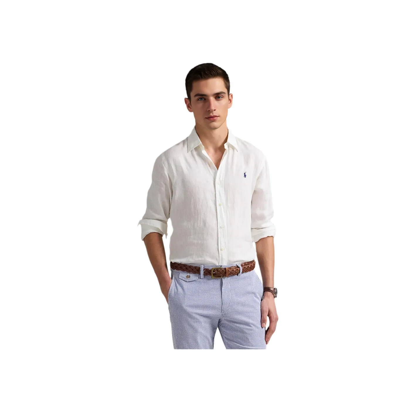 Polo Ralph Lauren SS25 Рубашка Мужская Белая