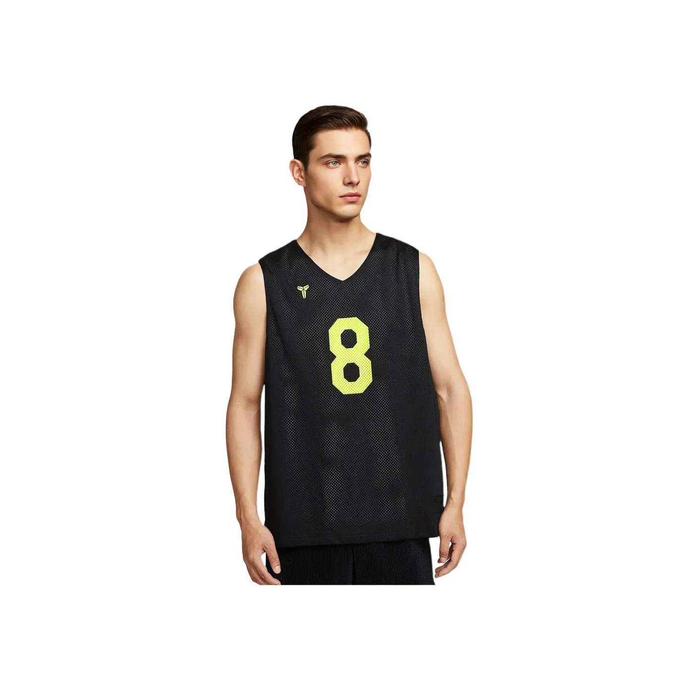 Nike Dri Fit Баскетбольная Джерси Мужская Черная Ярко-Красная Белая