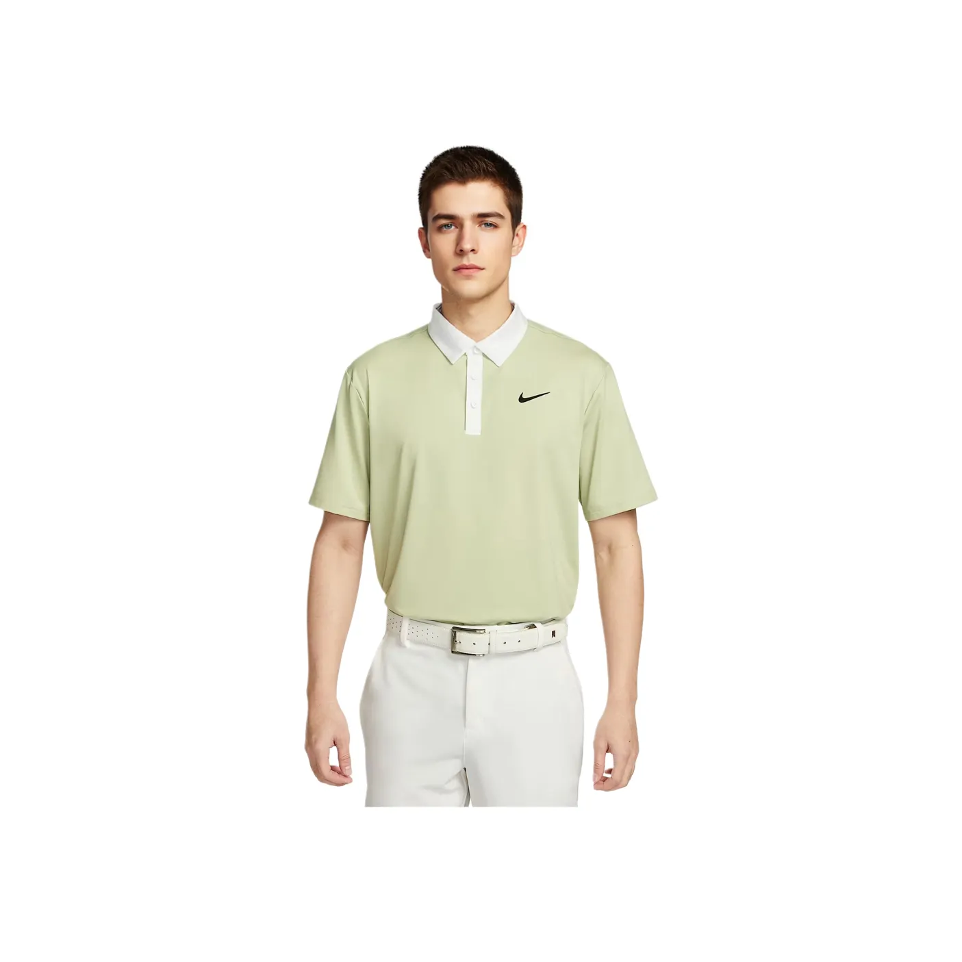 Nike Dri Fit Гольф Одежда Мужская Светло-Оливково-Зеленая Серый