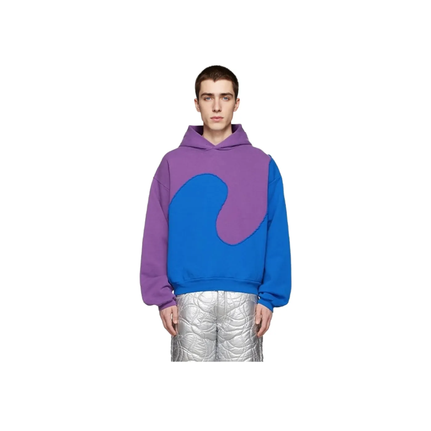 ERL Свитшот Мужской Фиолетовый Синий Многоцветный