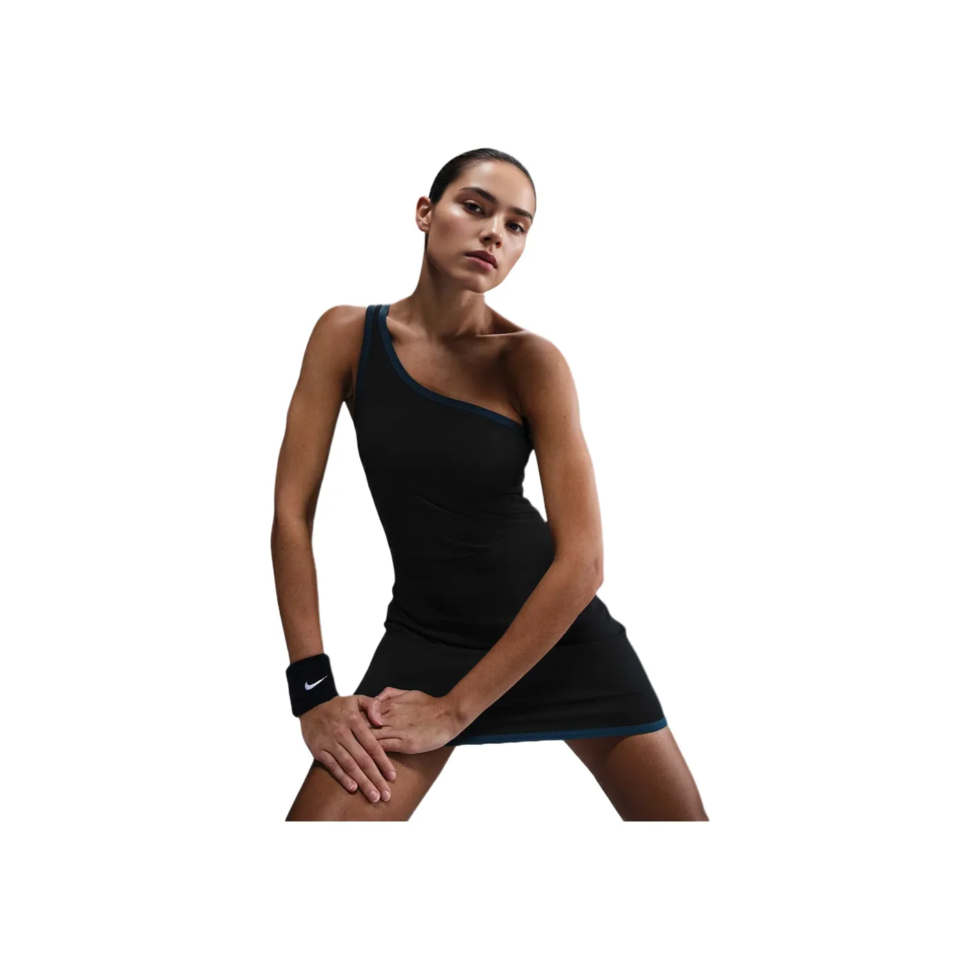 Nike Dri Fit Без рукавов Платье Женское Черное