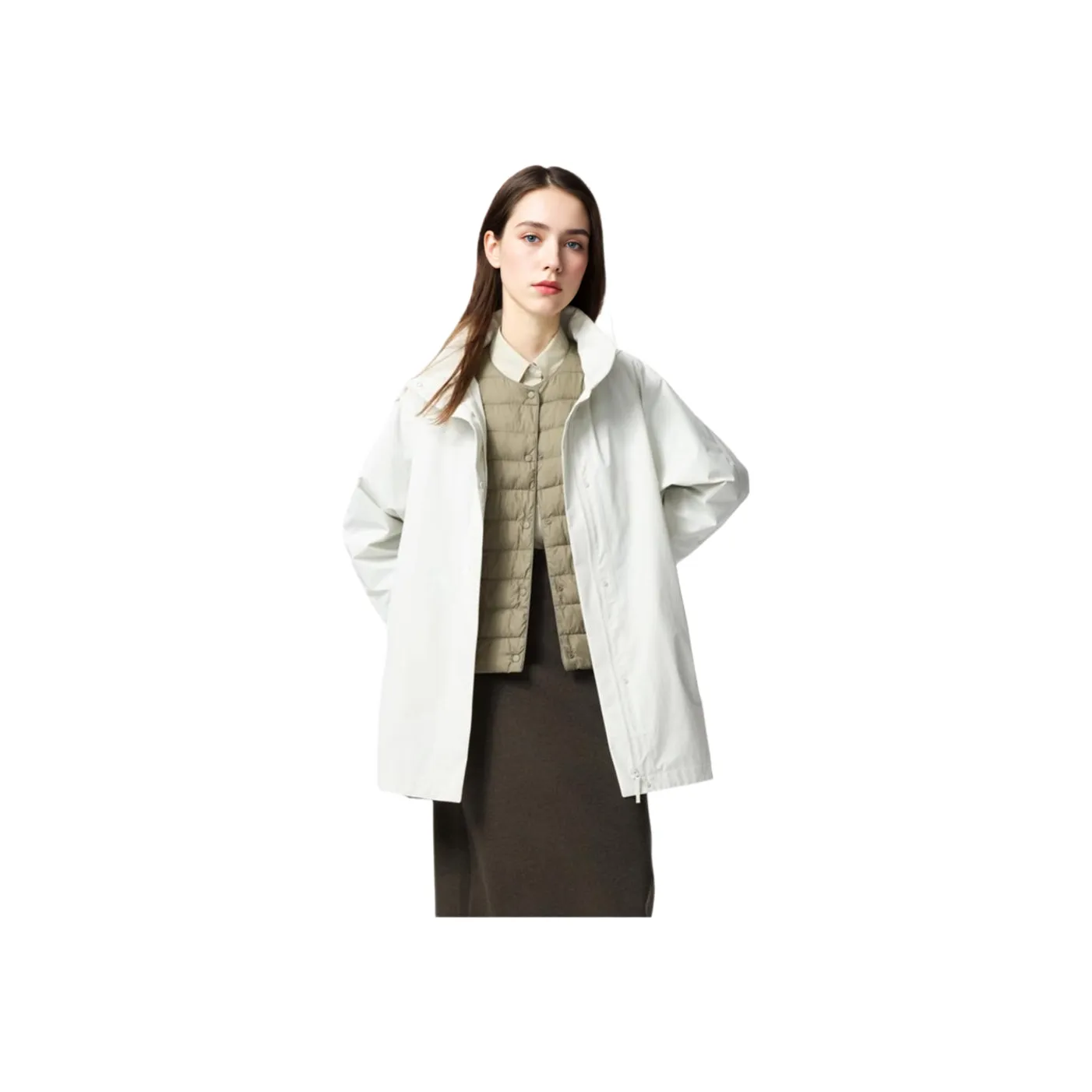 UNIQLO Сливочный Женское Пальто