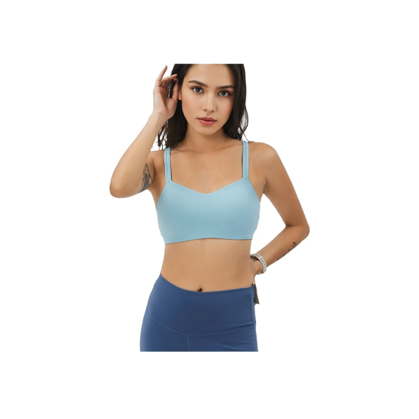 Nike Alate Trace AS W NK DF Спортивное белье Женское Аква Синий