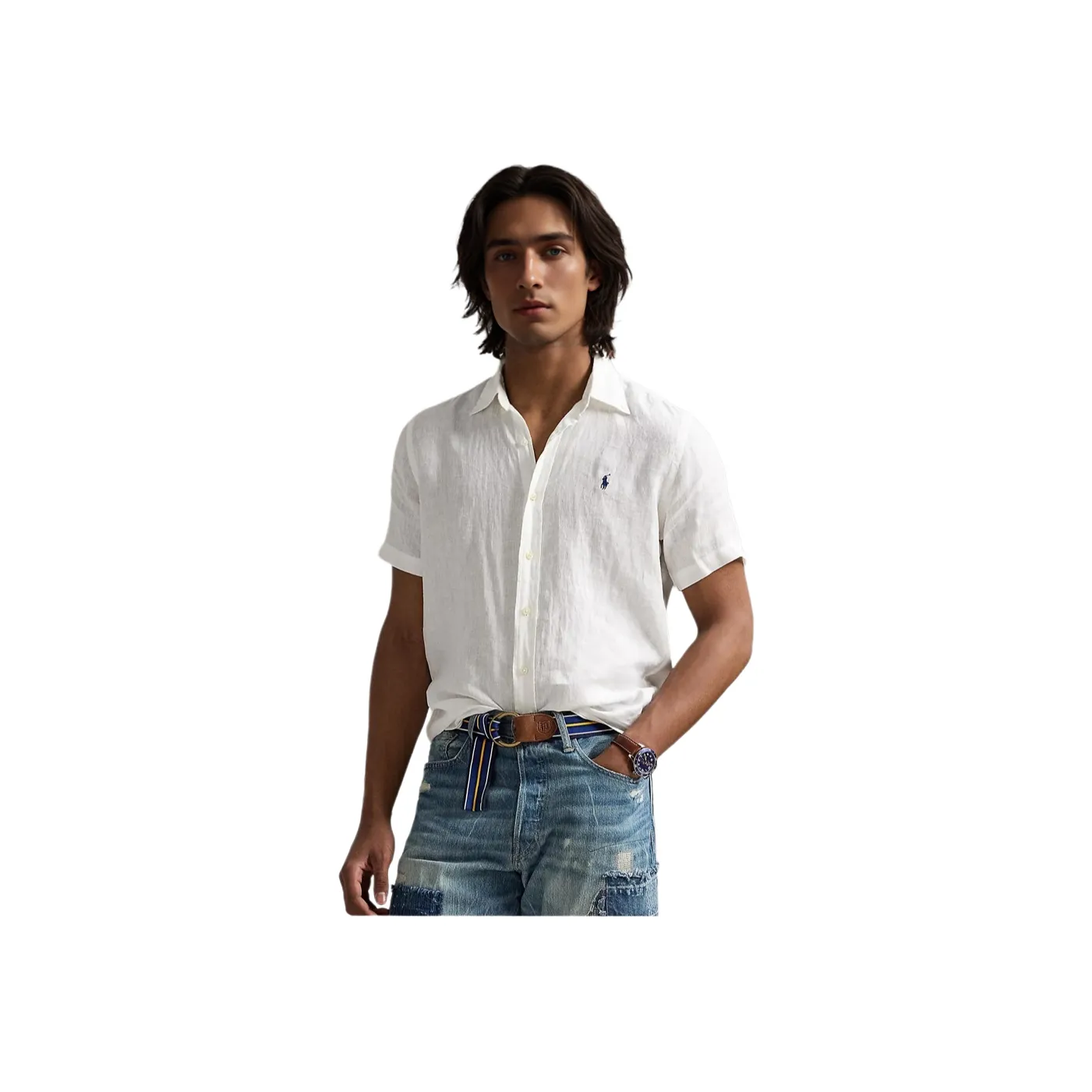 Polo Ralph Lauren SS25 Рубашка Мужская Белая