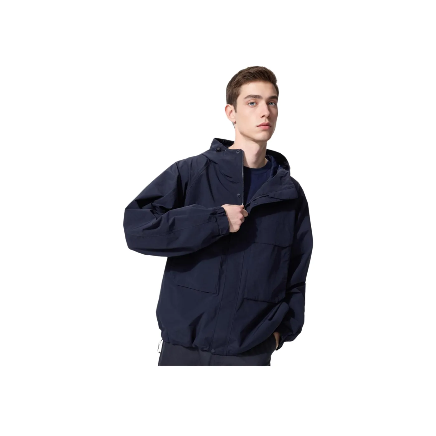 UNIQLO Темно-синяя унисекс куртка