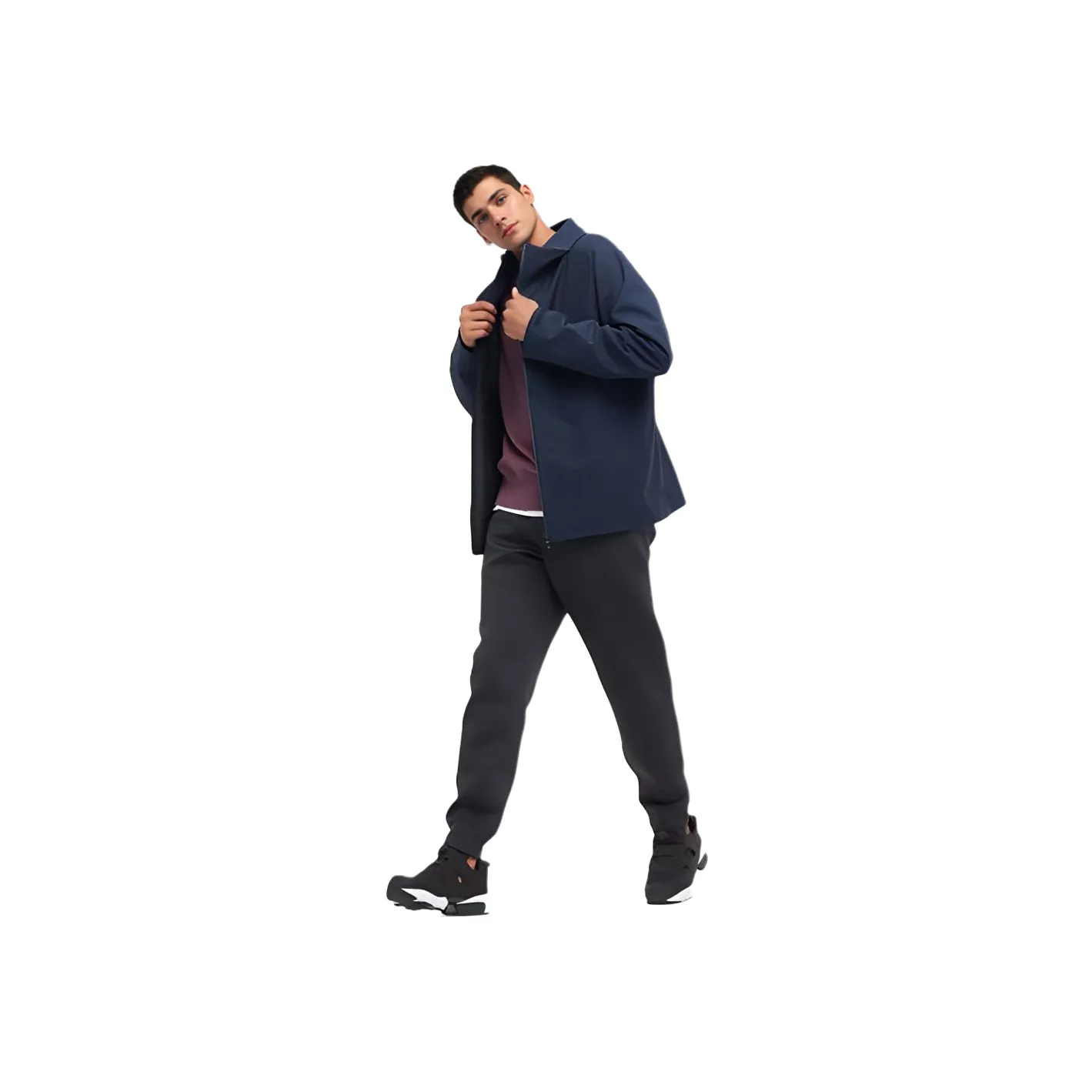 UNIQLO Темно-синие мужские куртки