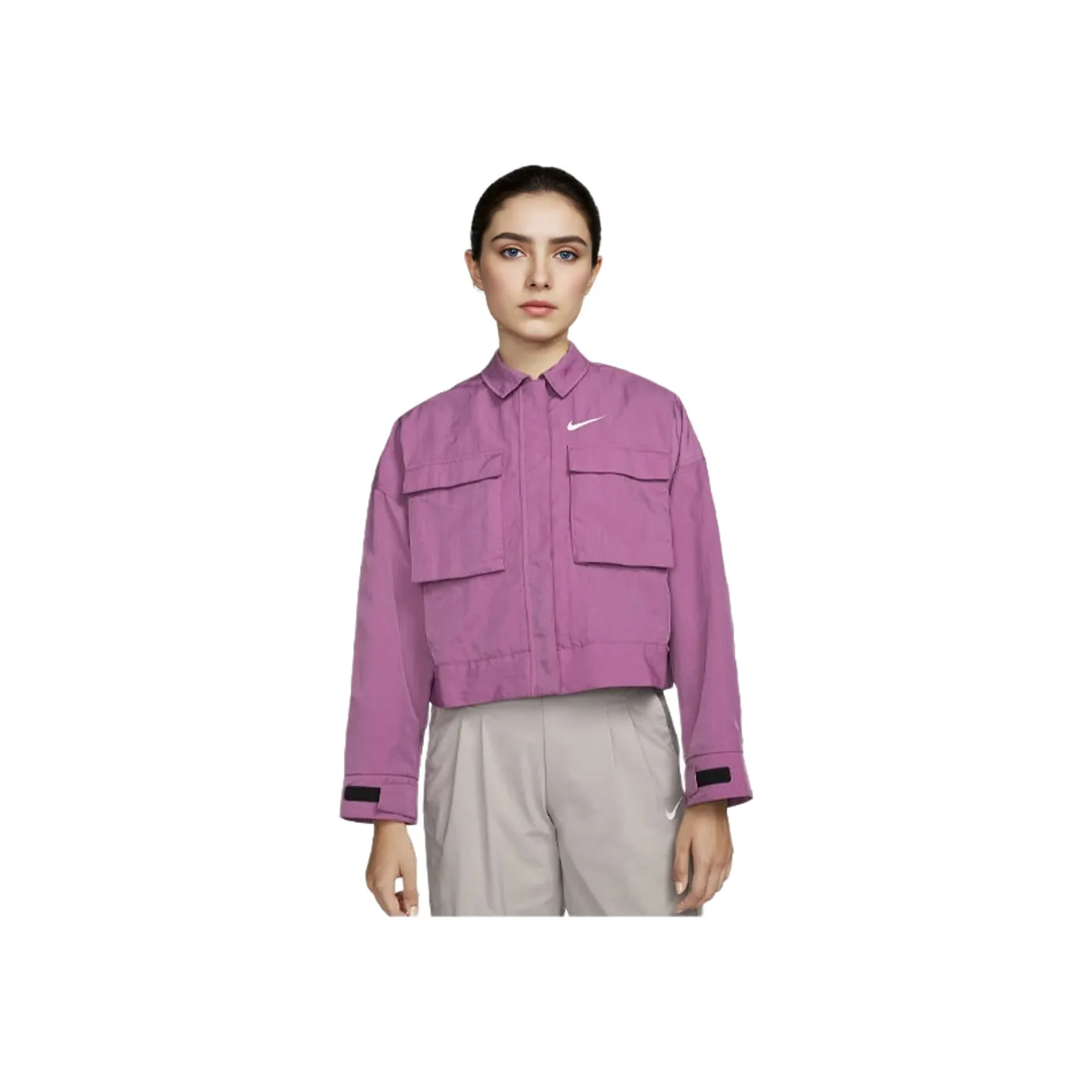 nike Женские Куртки цвета Бордовый