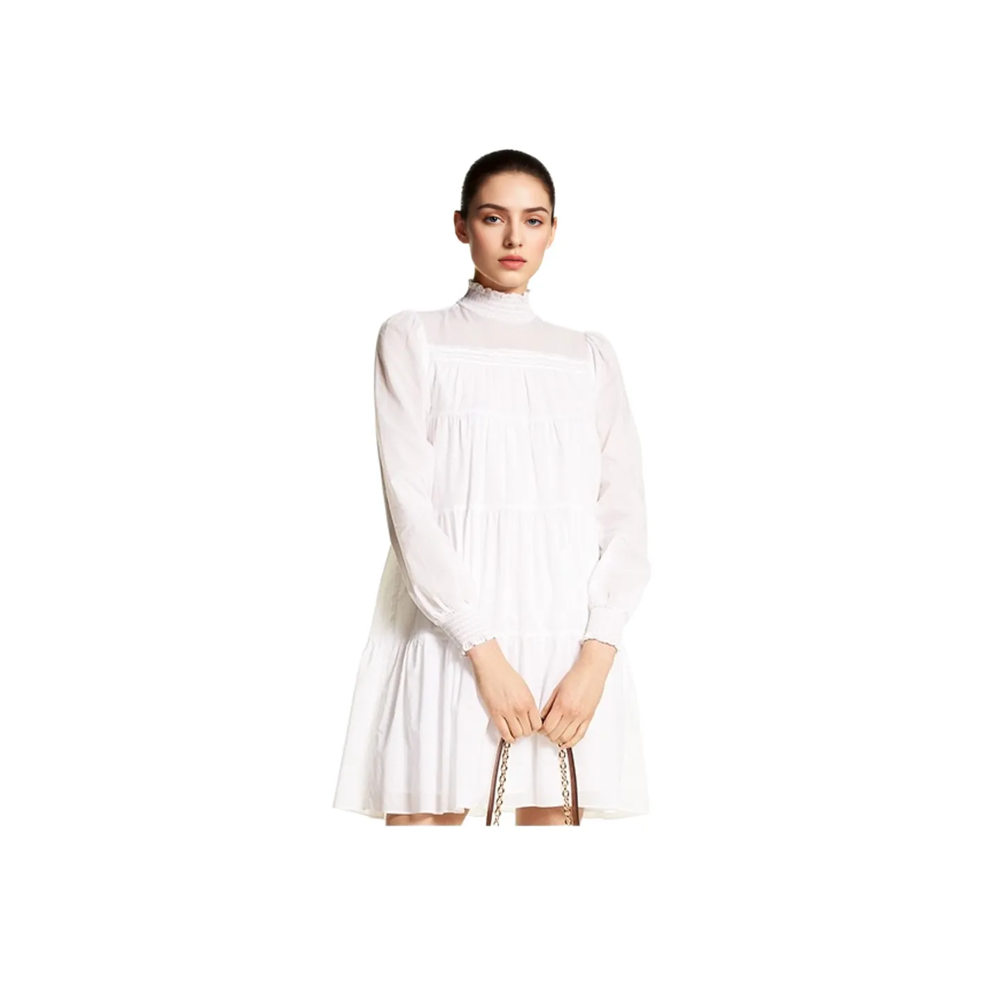 MICHAEL KORS Long Sleeved Dress Women's White