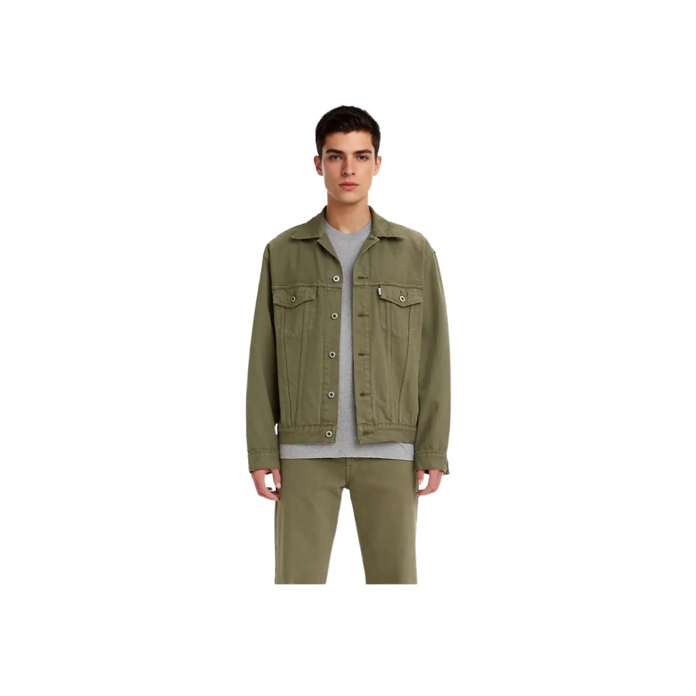 Levis x Silver Tab Collaboration SS22 Denim Jacket Men's Green