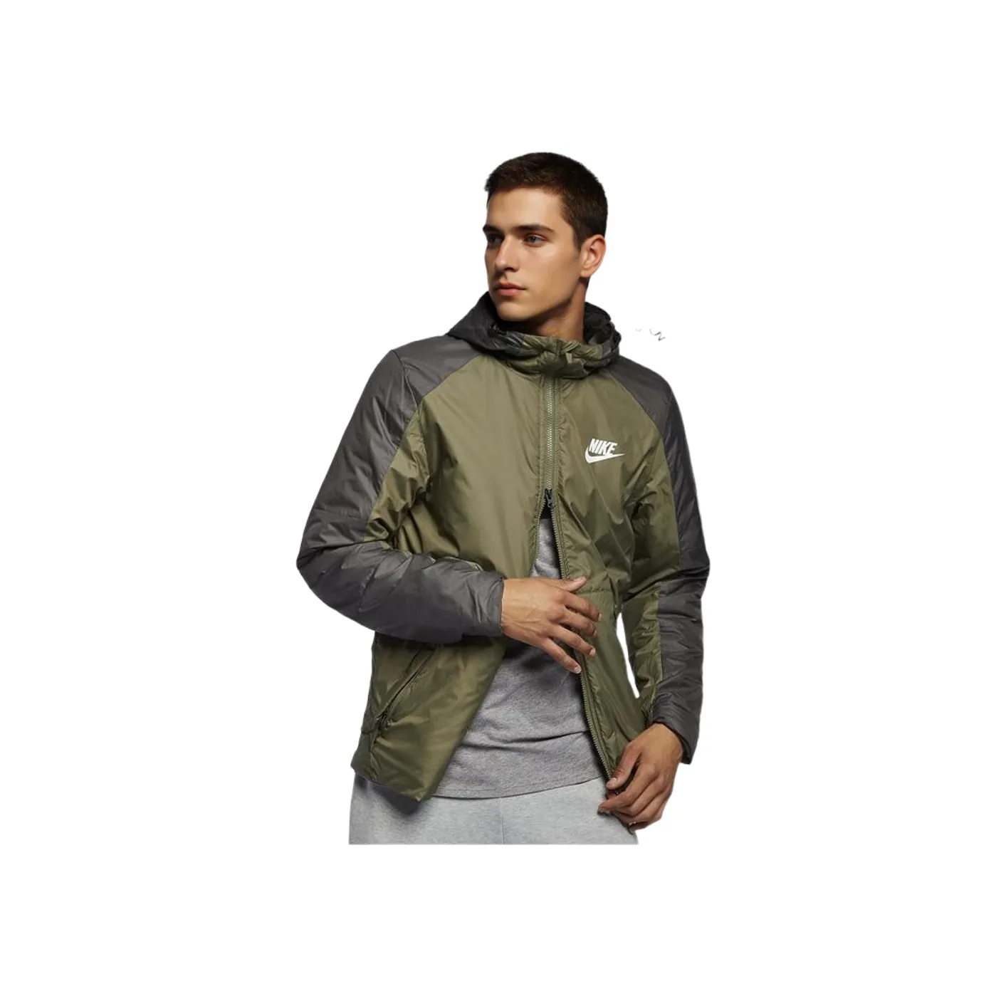 Nike Puffer Jackets Men's Army Green