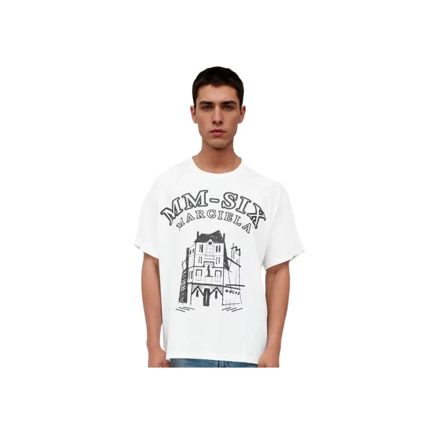 MM6 Maison Margiela совместная брендированная рубашка T Мужская