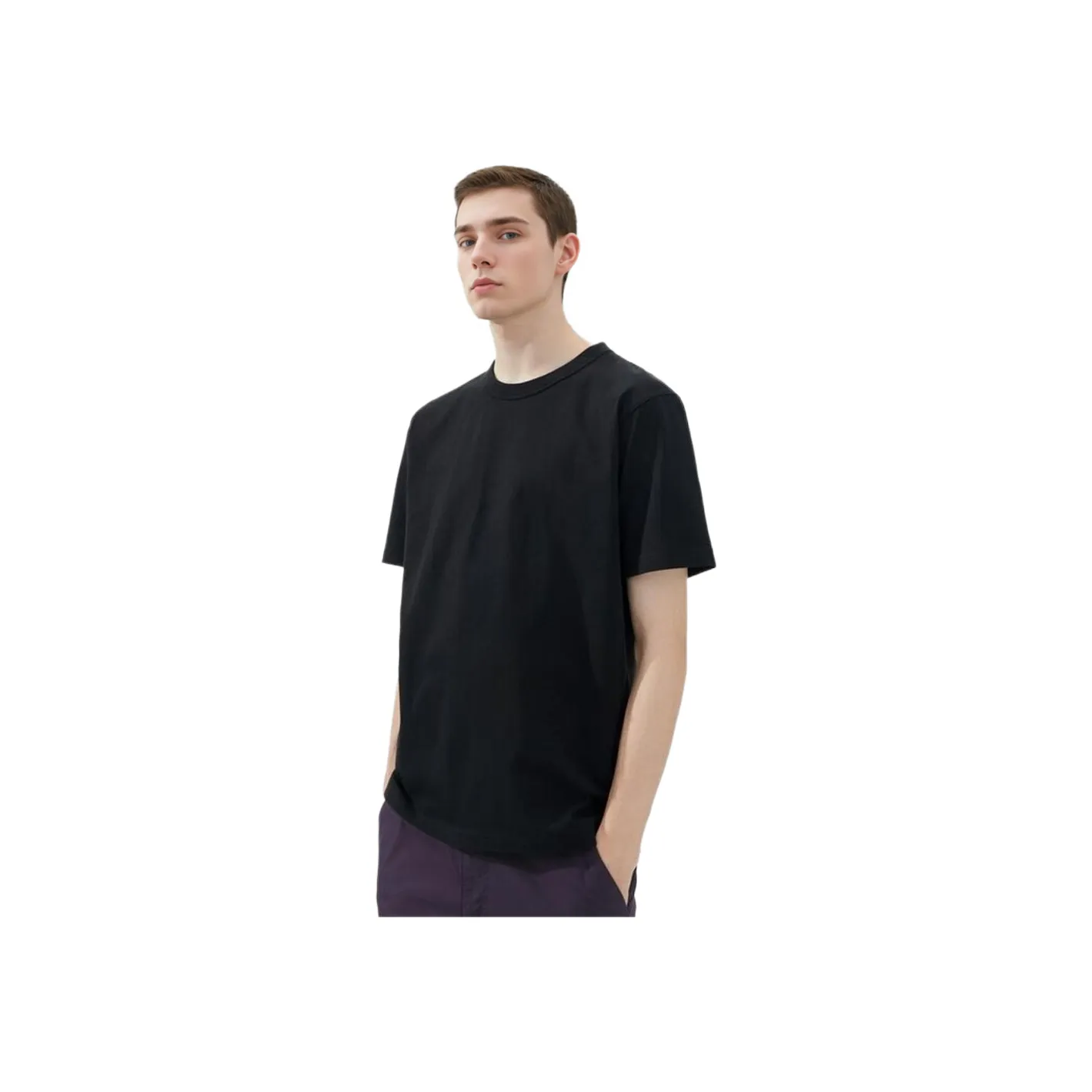 UNIQLO Черная унисекс футболка