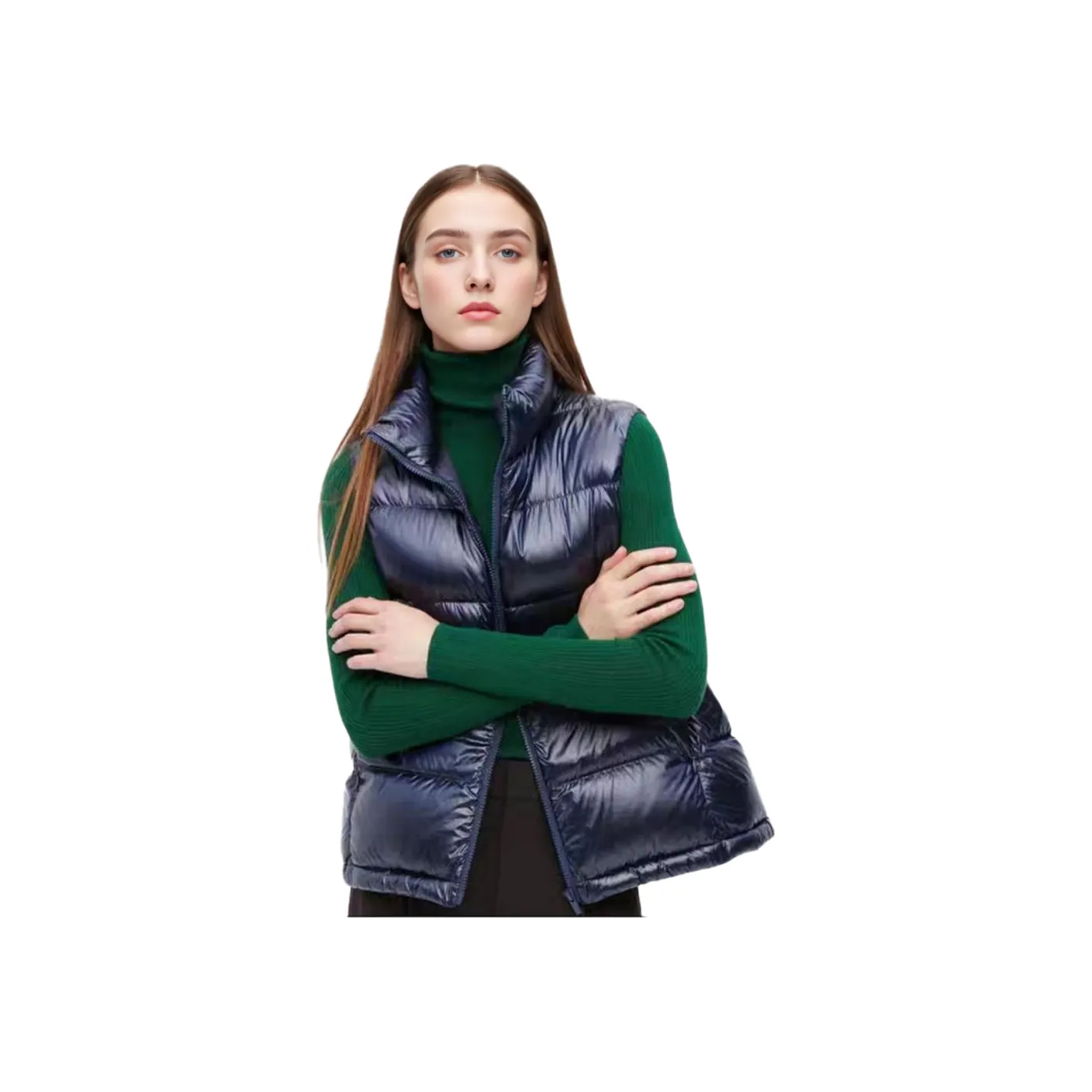 UNIQLO Vests Women's Navy Blue