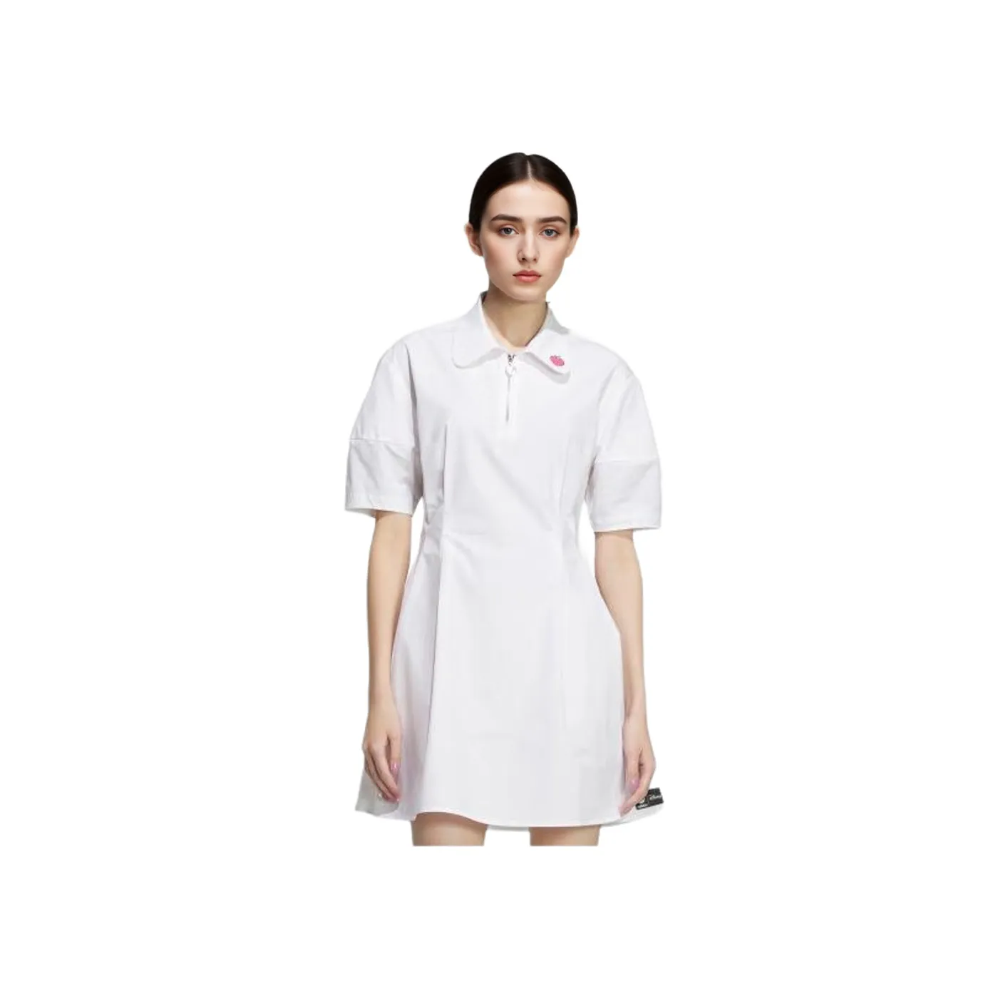 Adidas Neo x CAOMEIXIONG,LIANMINGKUAN Short Sleeved Dress Women's White