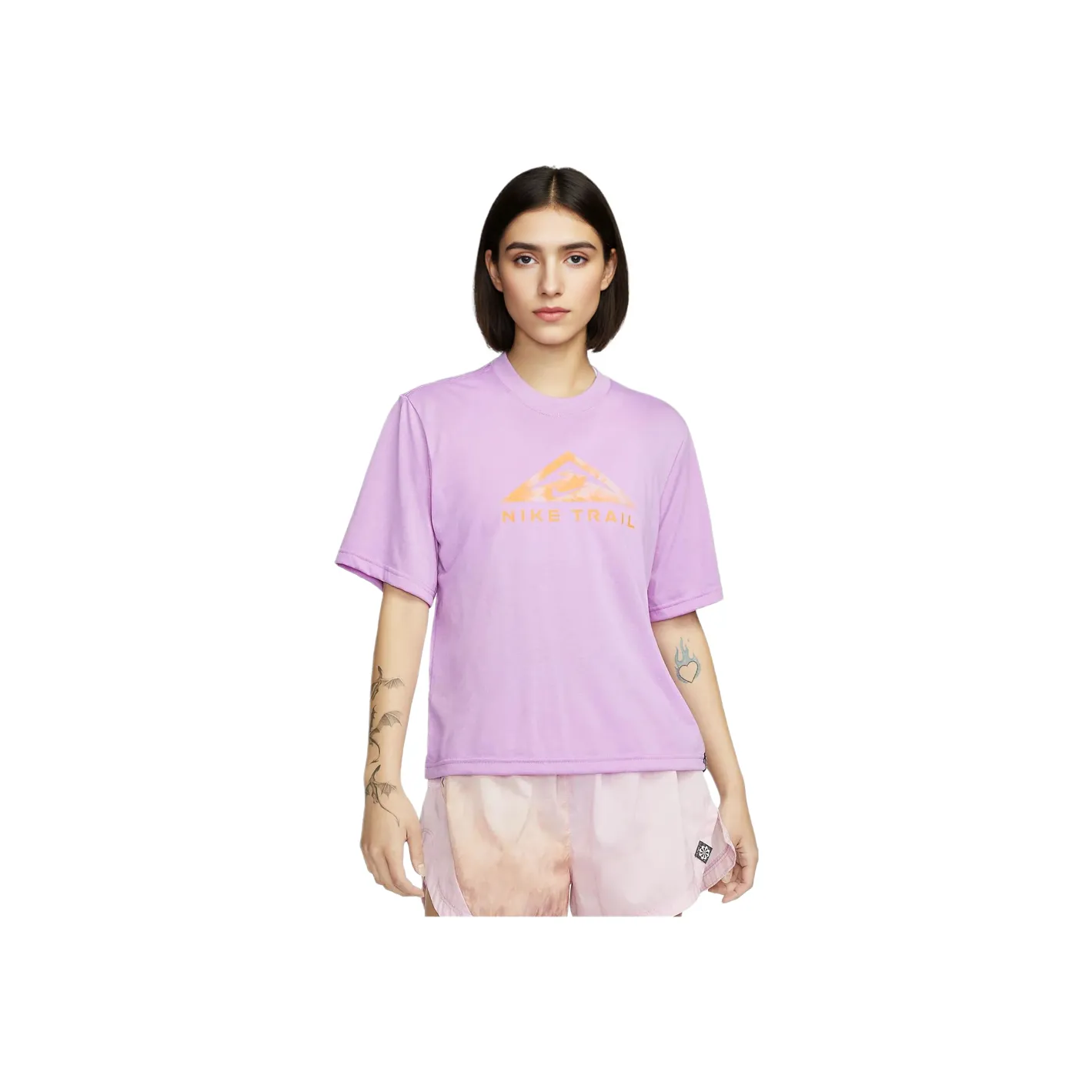 NIKE Dri Fit Темно-фиолетово-красные Женские Футболки