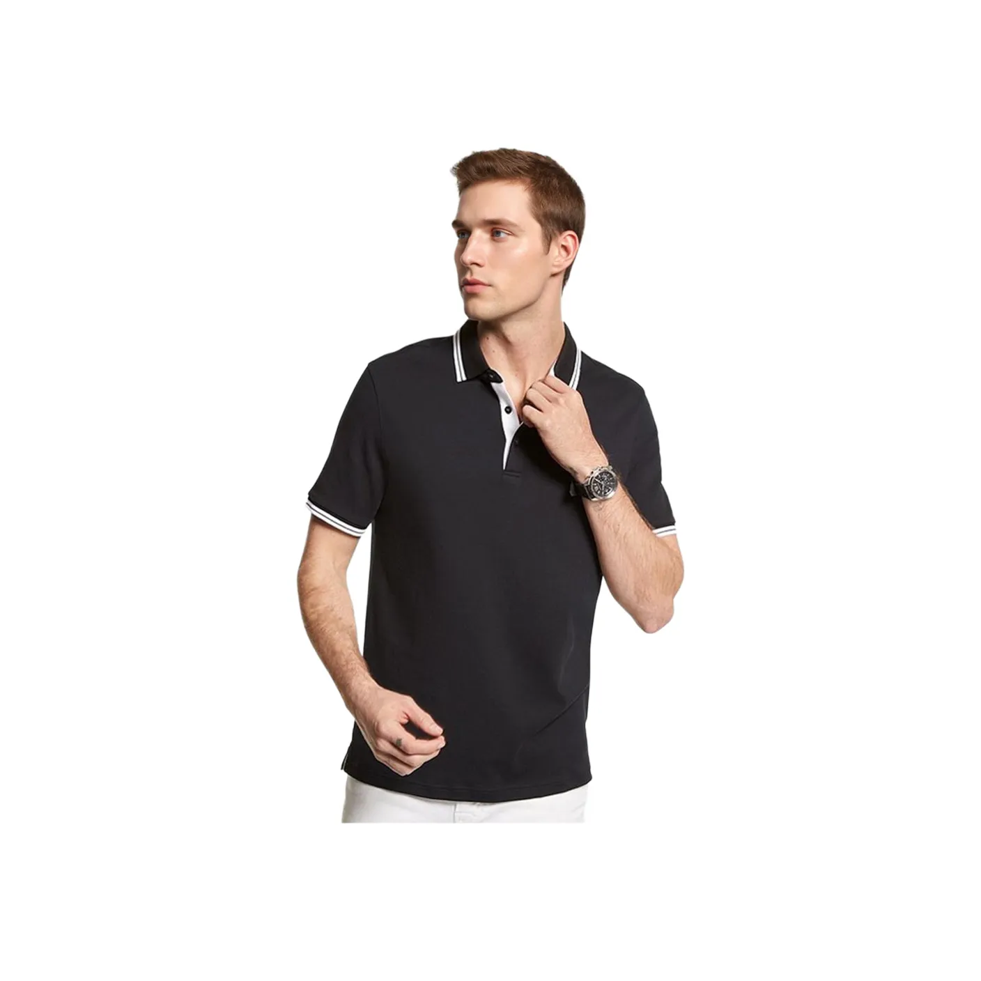 MICHAEL KORS Polo Shirts Men Black