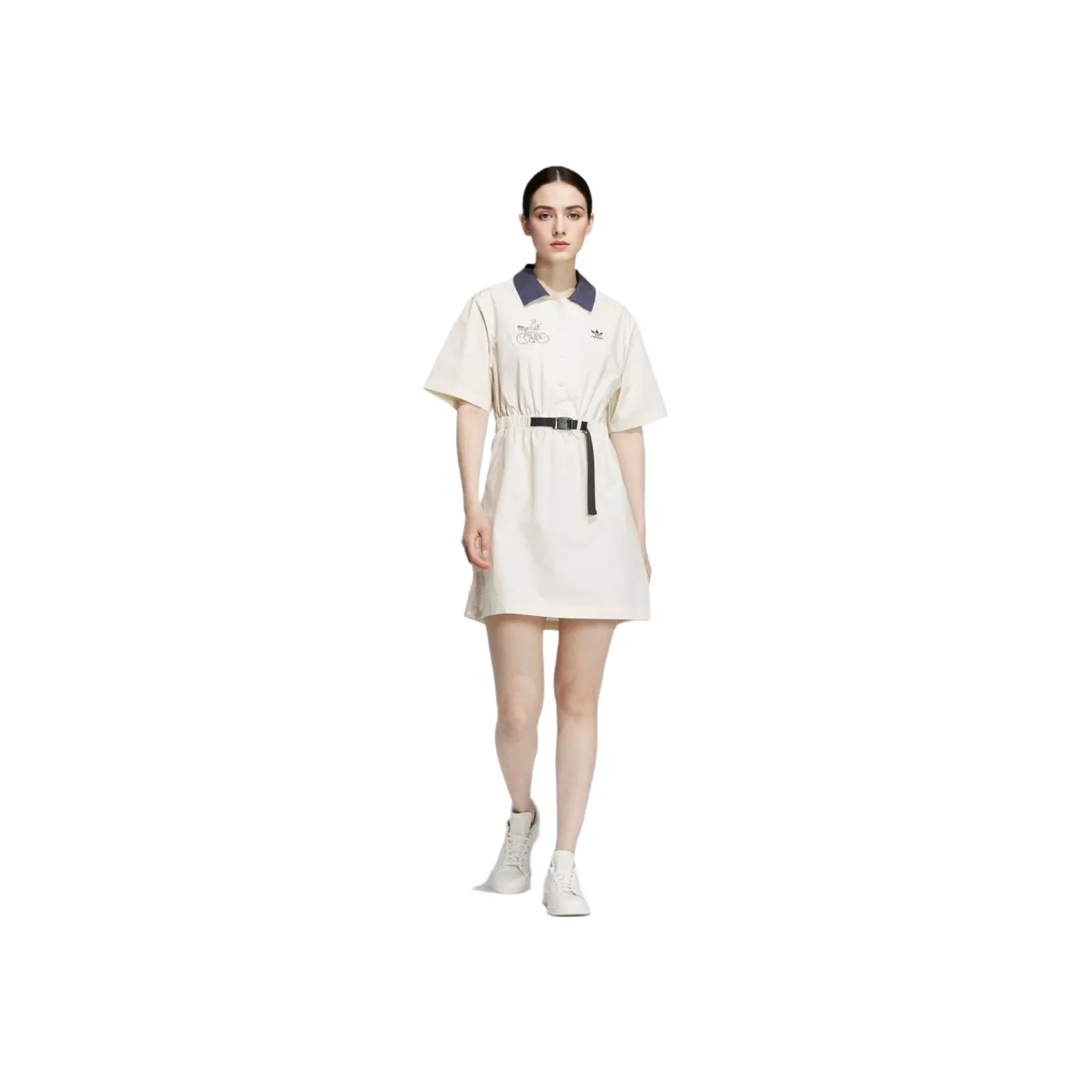 Adidas Originals x NAGABA Short Sleeved Dresses Women's Wonder White