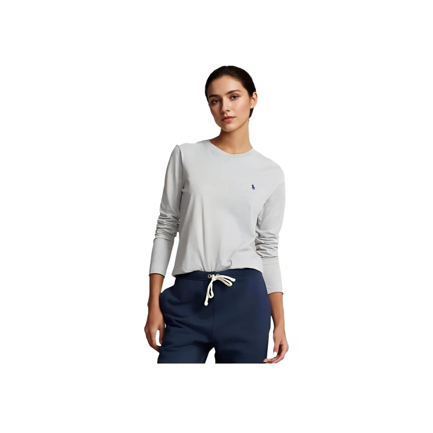Polo Ralph Lauren Logo Embroidered Crewneck T Shirt