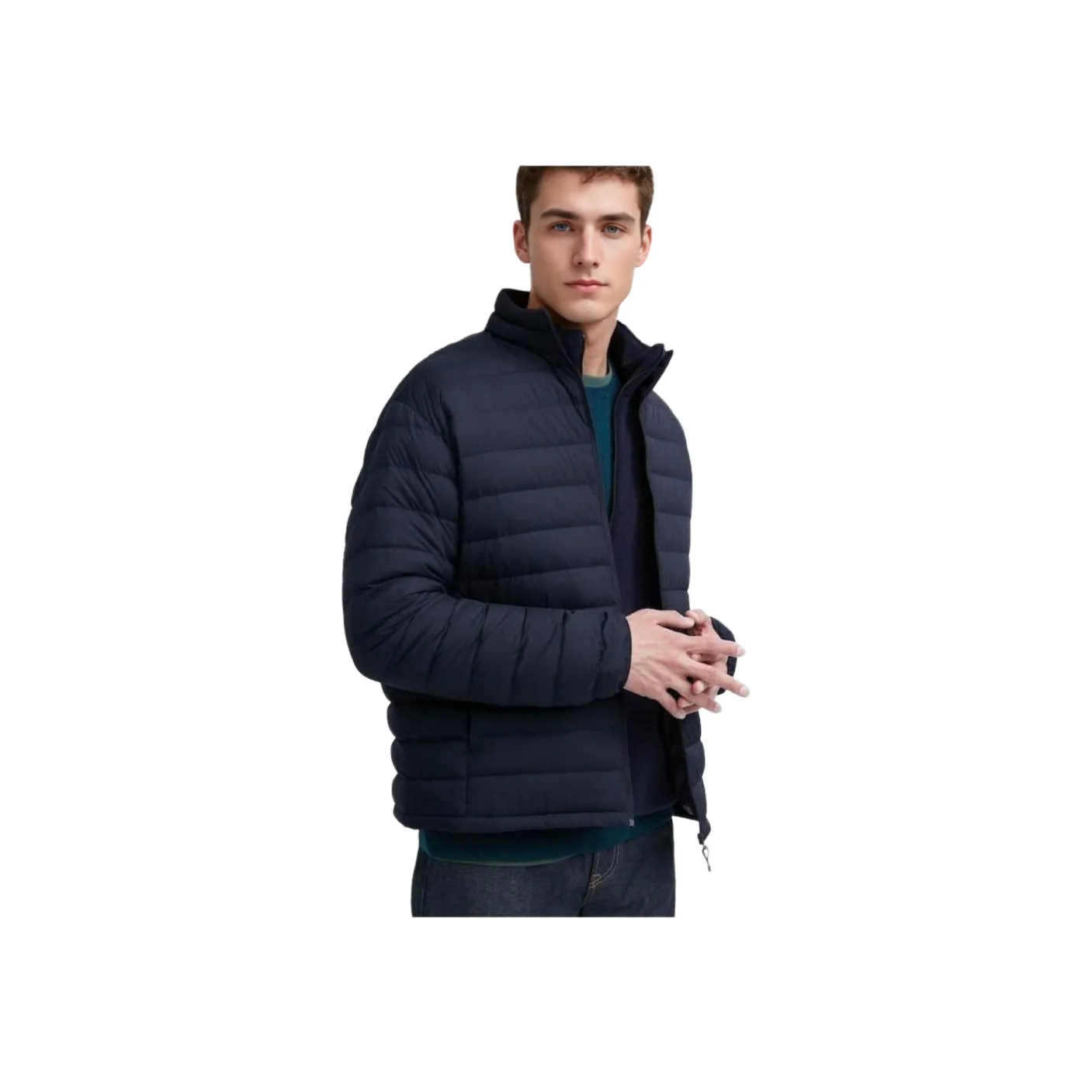 UNIQLO Down Jacket Men's Navy Blue