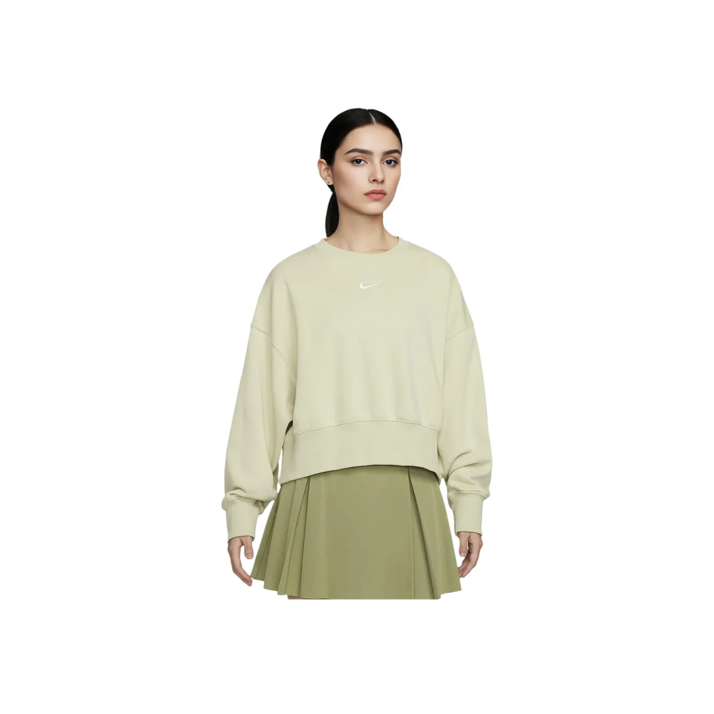 Nike Sportswear Phoenix Fleece Толстовка Женская Зеленая