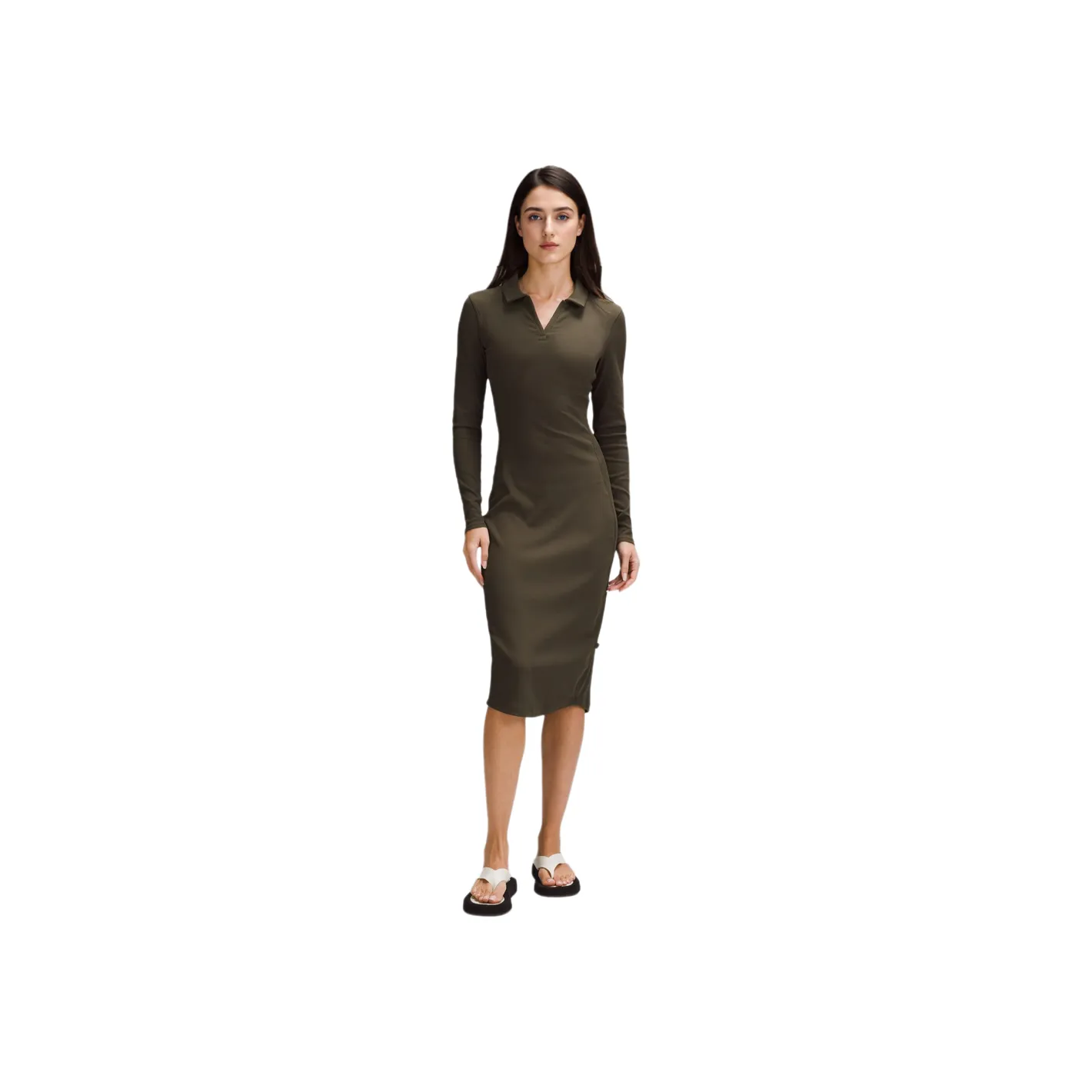 Lululemon Luxtreme™ Long-Sleeved Dresses Women's Dark Olive Green/HDOL