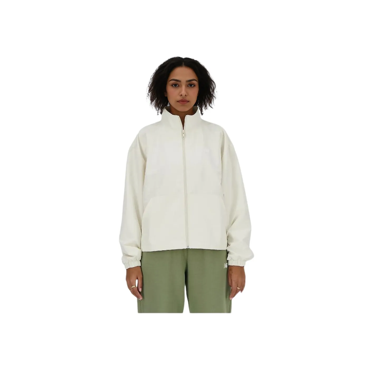 New Balance совместный бренд Sport Essentials OVERSIZED Куртка Куртки Пальто Женская Белая