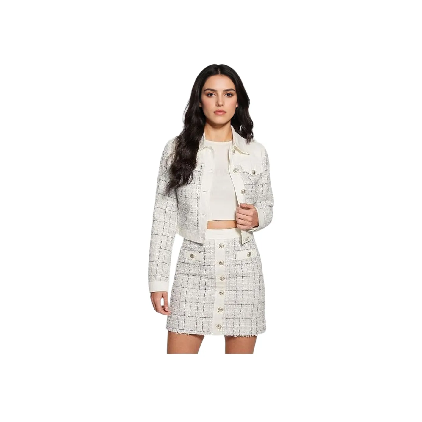 GUESS Jackets & Coats Women's White