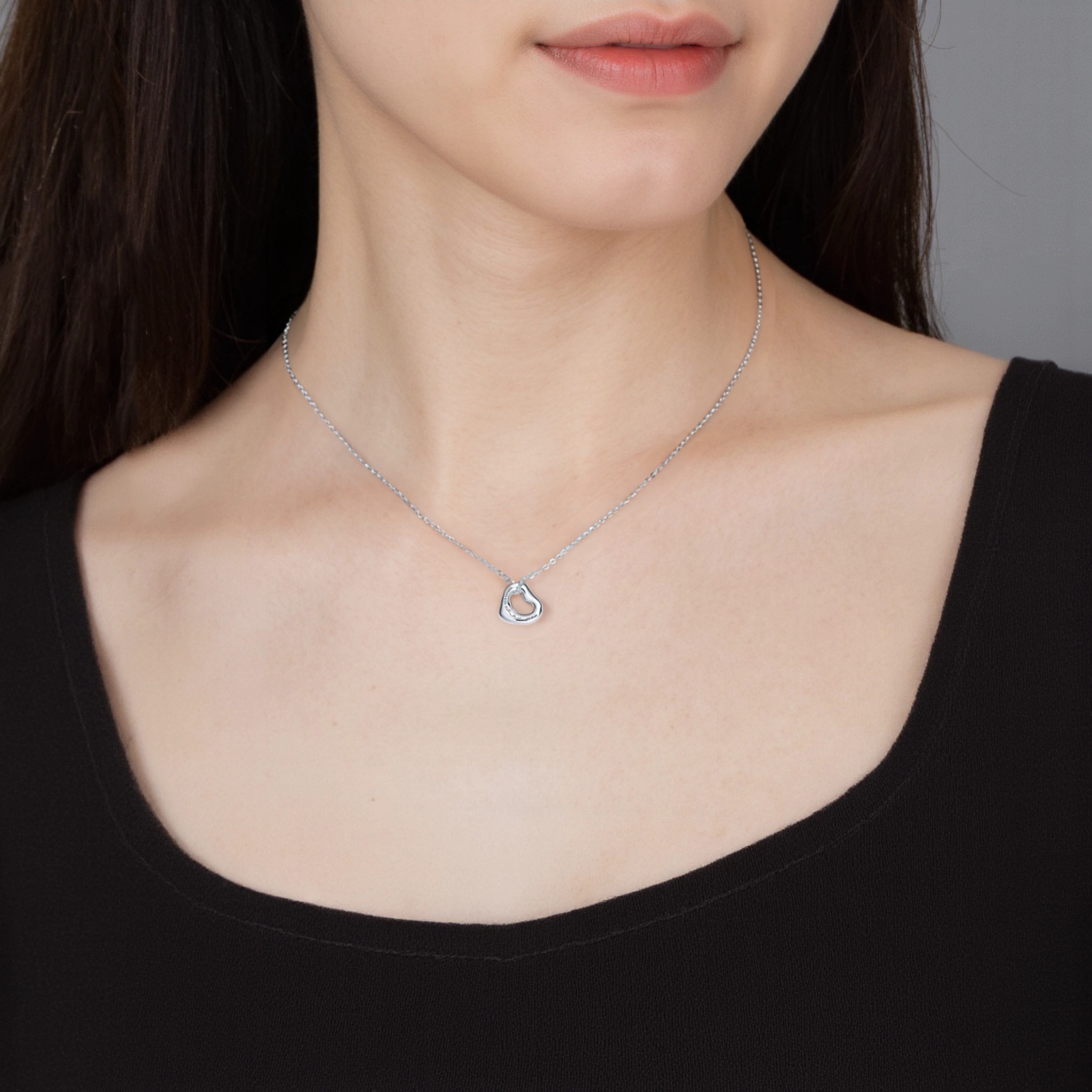 Женское колье TIFFANY & CO. Elsa Peretti® 925 (серебряное) — фото 2