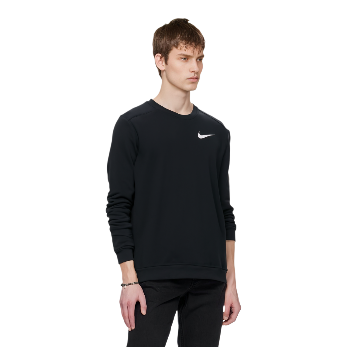 Мужской свитшот Nike DRI-FIT (черный) — фото 3