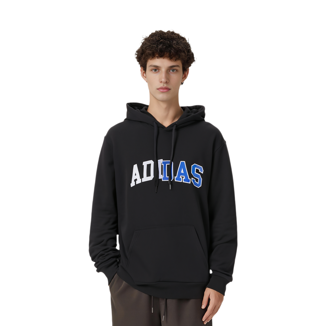 Мужское худи adidas Collegiate Hdy (черное) — фото 3