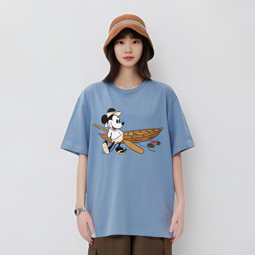 Футболка UNIQLO × Disney/ (голубая) — фото 2