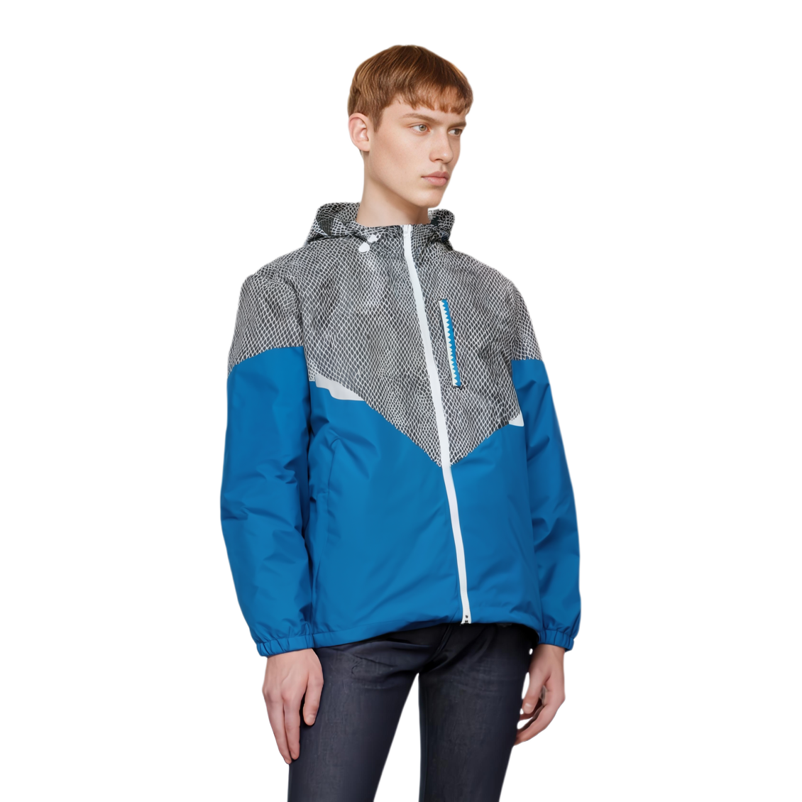 Мужская куртка adidas (синяя) — фото 3