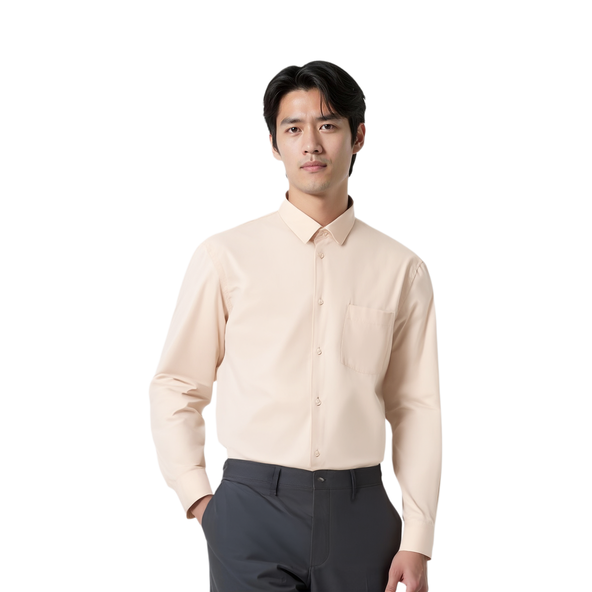 Мужская футболка UNIQLO Jil Sander (бежевая) — фото 3