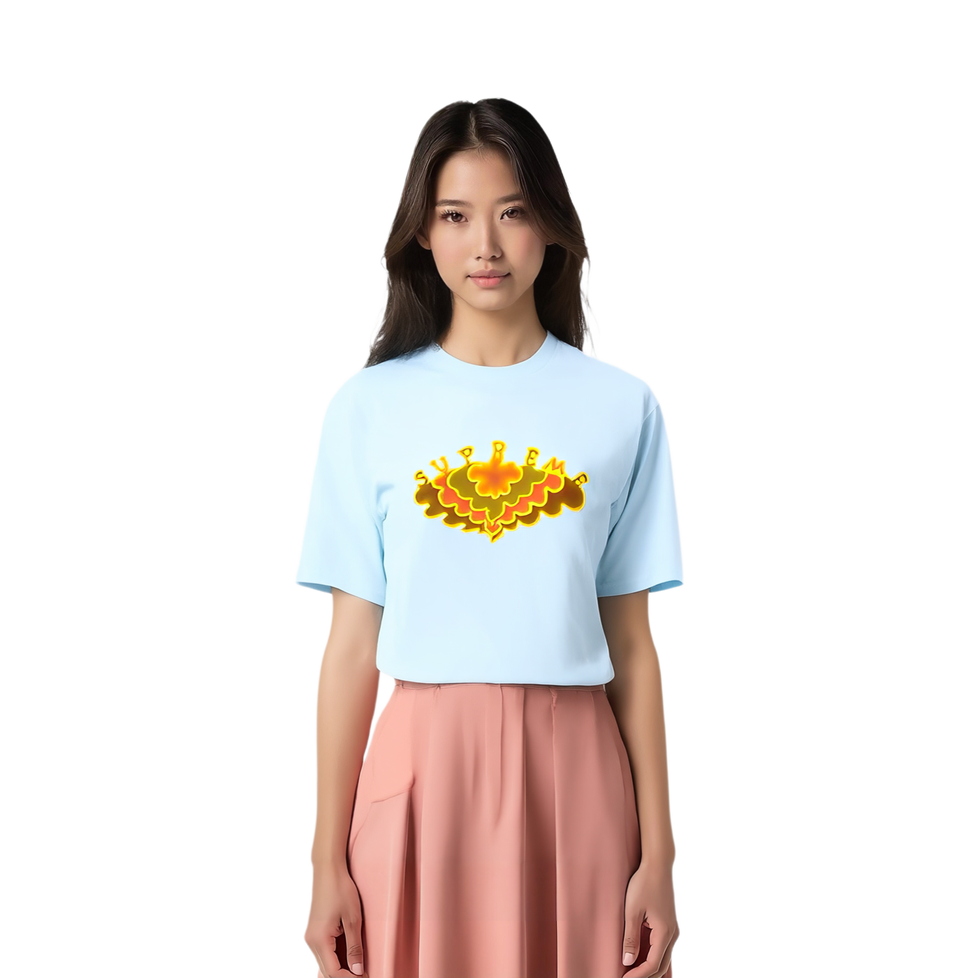 Футболка Supreme SS19 Cloud Tee (светло-голубая) — фото 2
