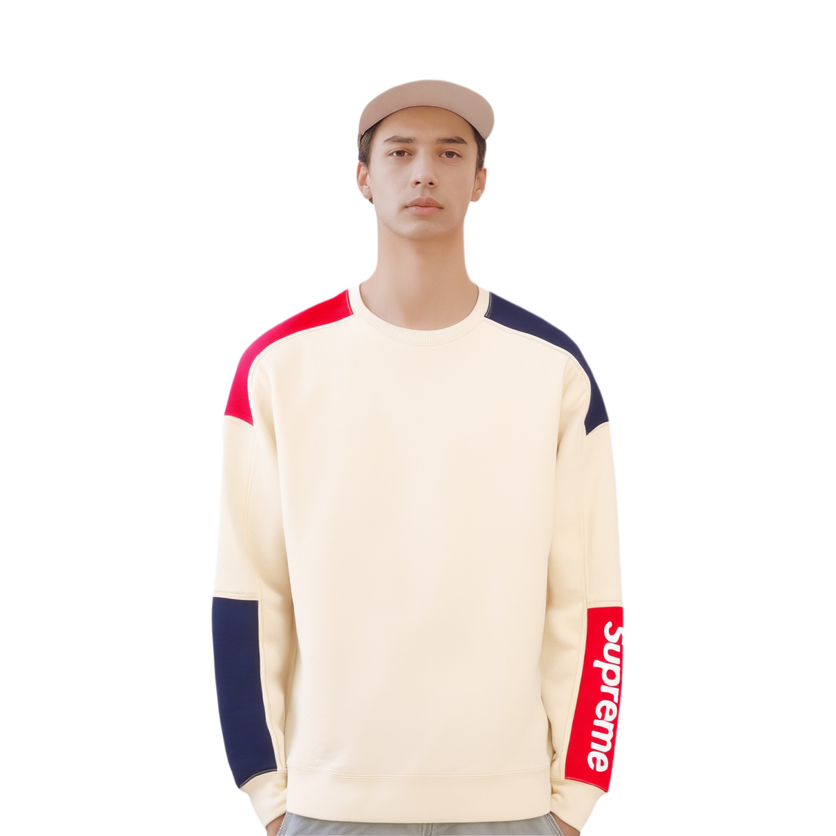 Свитшот Supreme (молочный) — фото 2