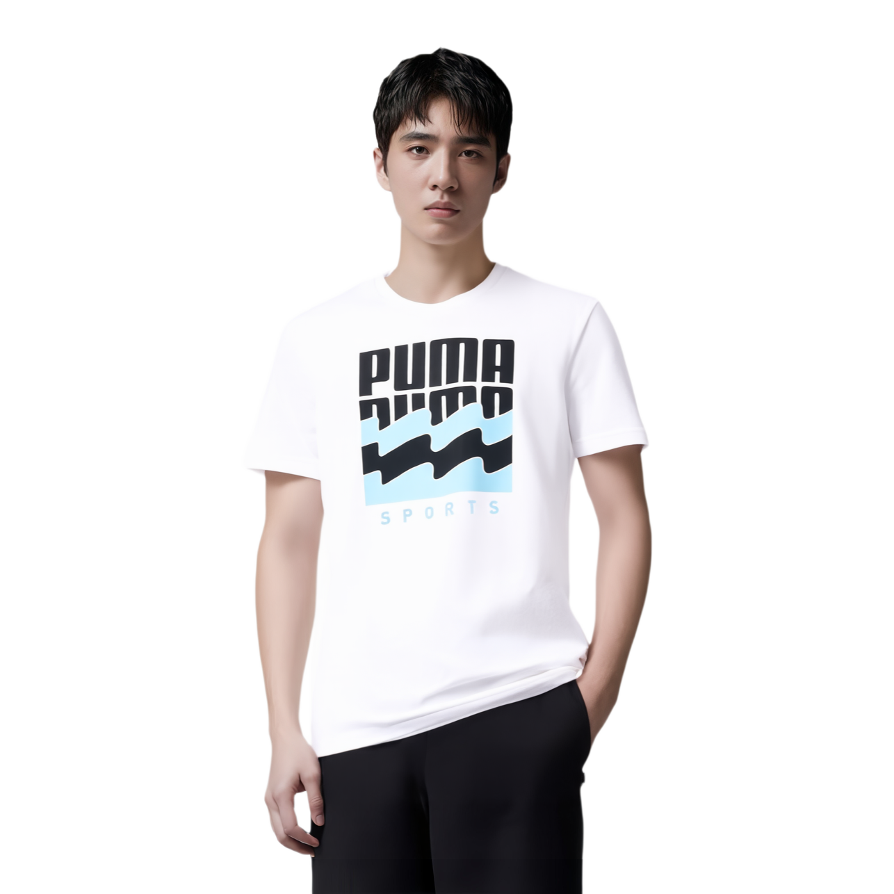 Мужская футболка PUMA Summer Graphic (белая) — фото 4