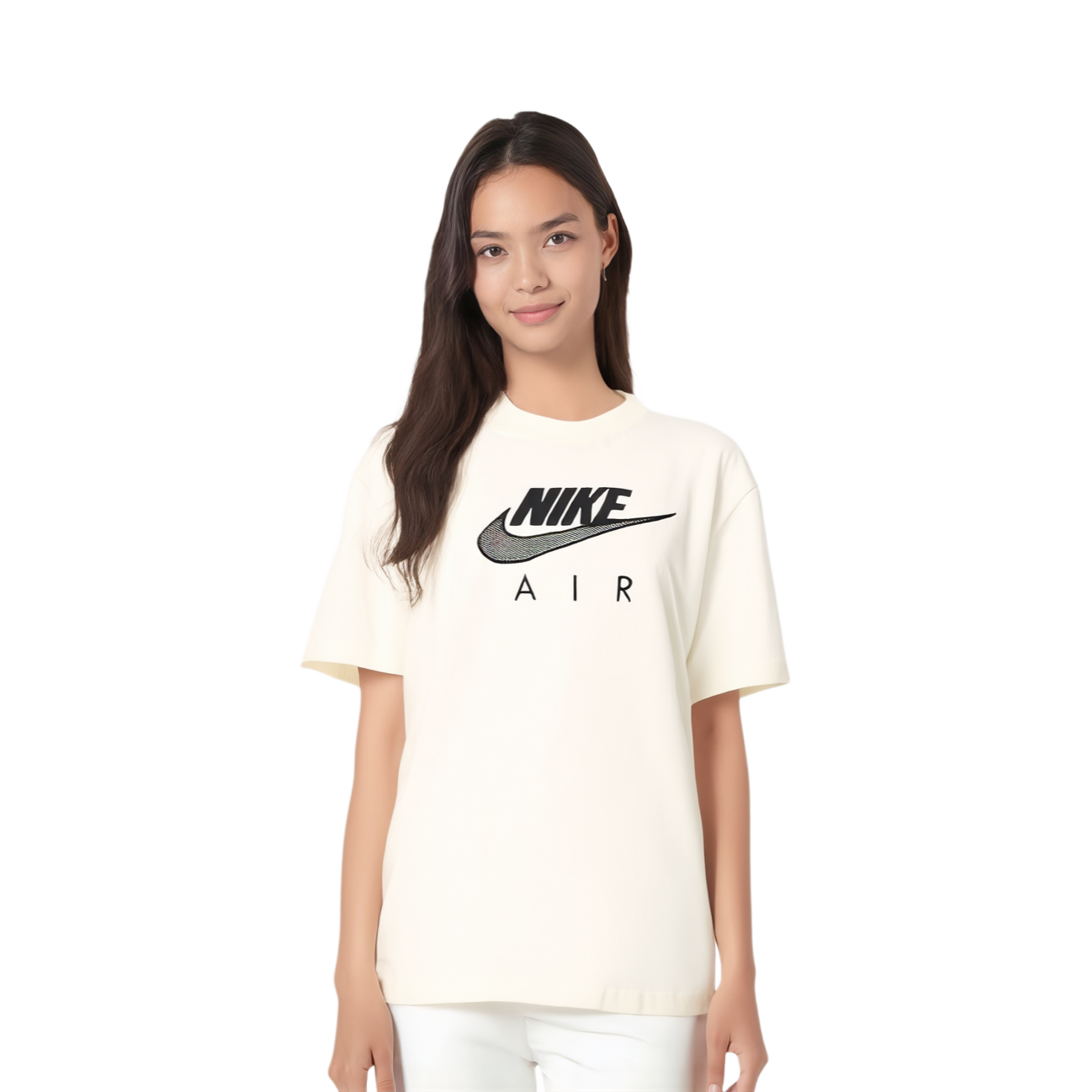 Женская футболка Nike (светло-желтая) — фото 3