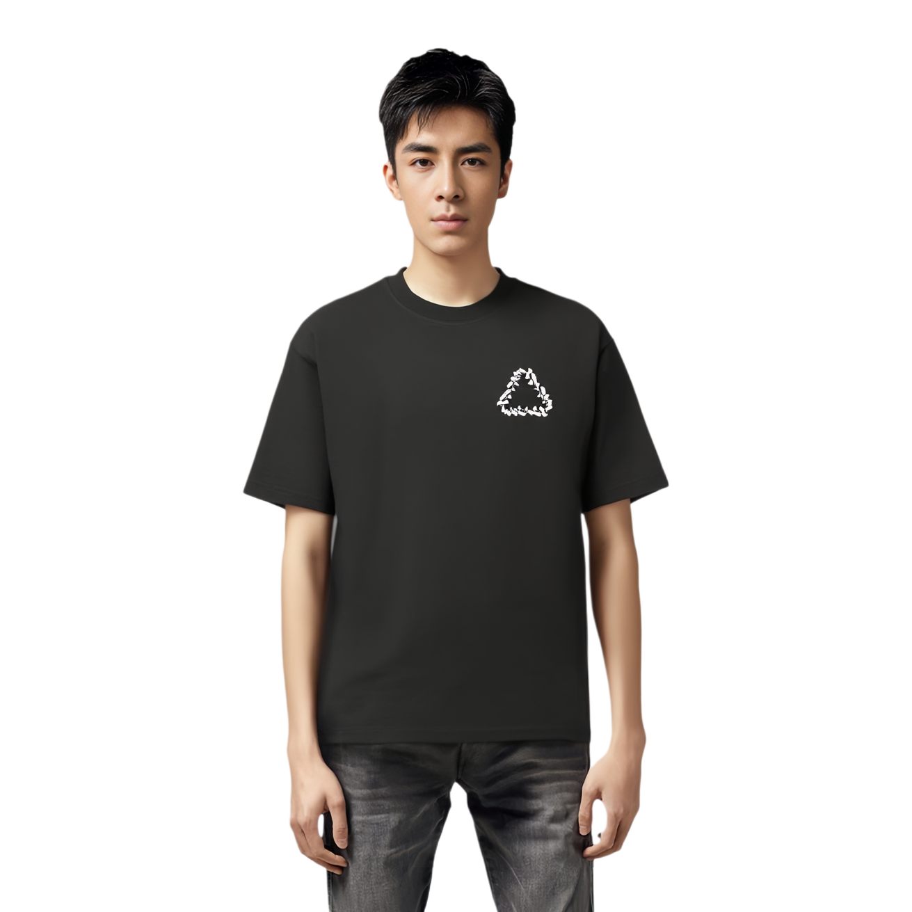 Мужская футболка Palace FW22 Logo (черная) — фото 3